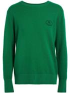 Burberry Embroidered Archive Logo Cashmere Sweater - Green