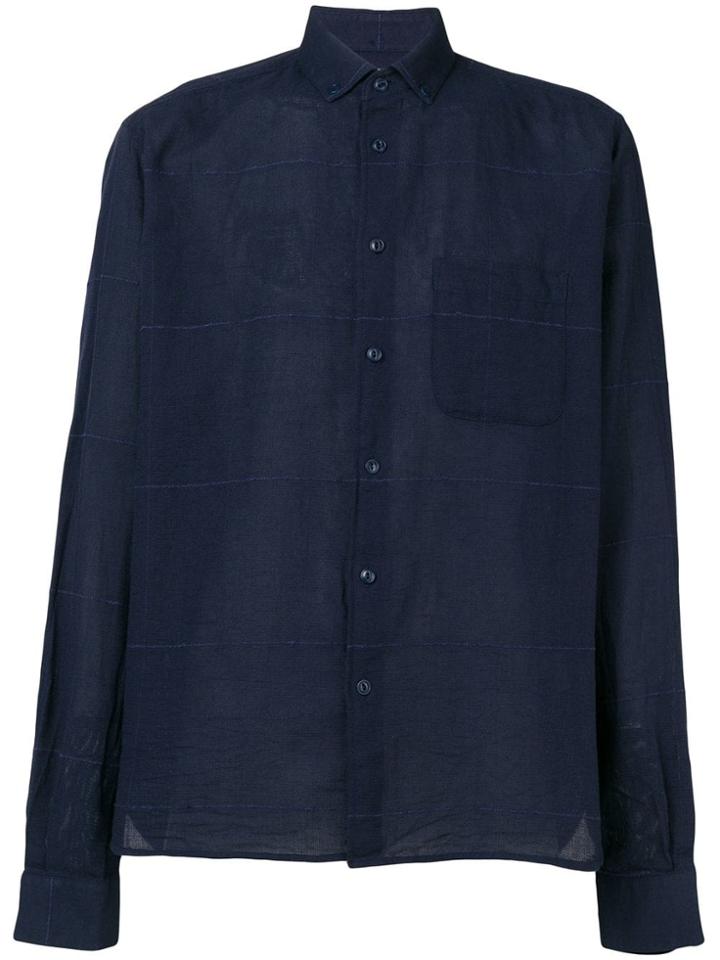 Ymc Chest Pocket Shirt - Blue
