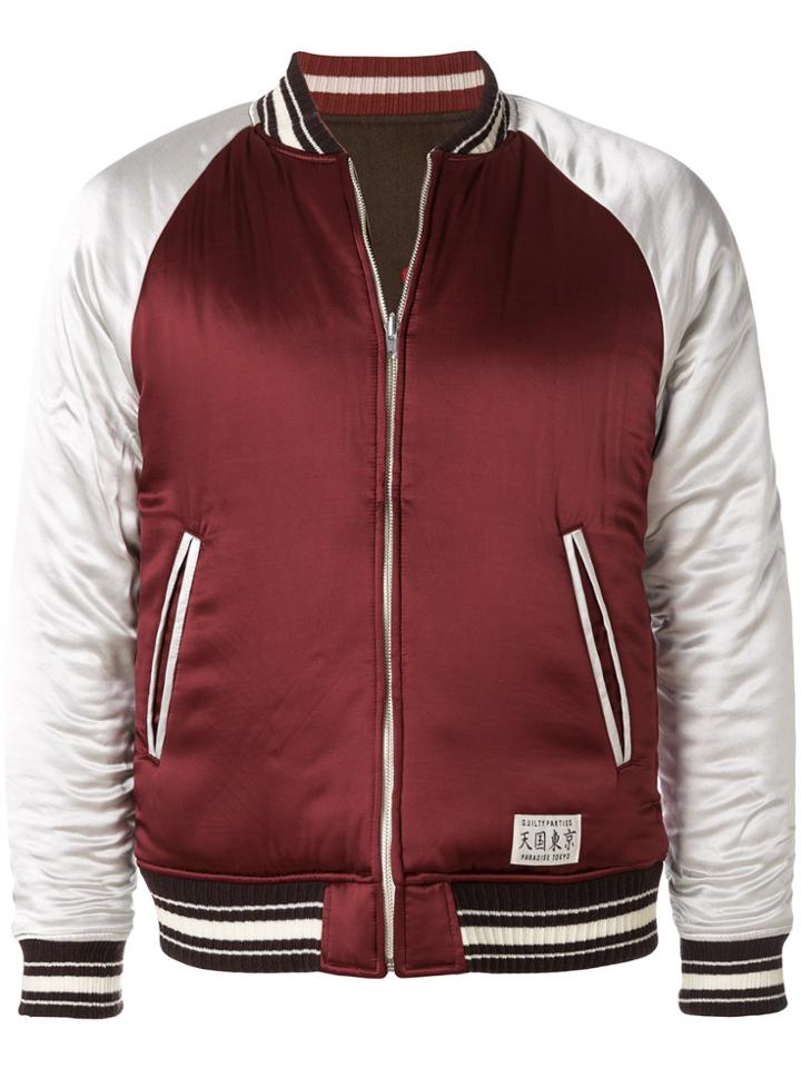 Wacko Maria Reversible Bomber Jacket - Red
