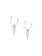 Federica Tosi Cubic Zirconia Cone Earrings - Metallic