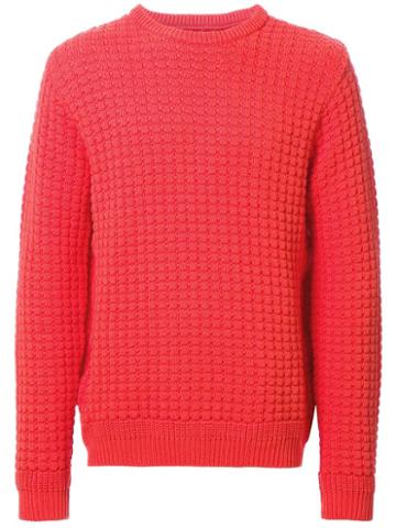 Hbns 'big Waffle' Sweatshirt, Men's, Size: Large, Yellow/orange, Cotton