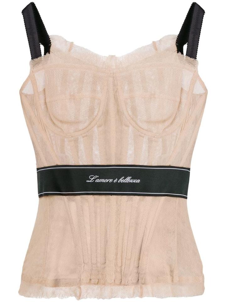 Dolce & Gabbana Corset Top - Neutrals