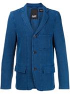 Denham Triple Button Blazer, Men's, Size: Small, Blue, Cotton