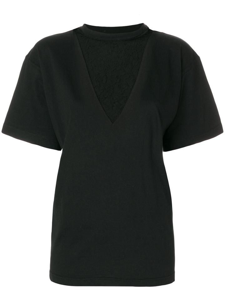 Almaz Lace Panel T-shirt - Black