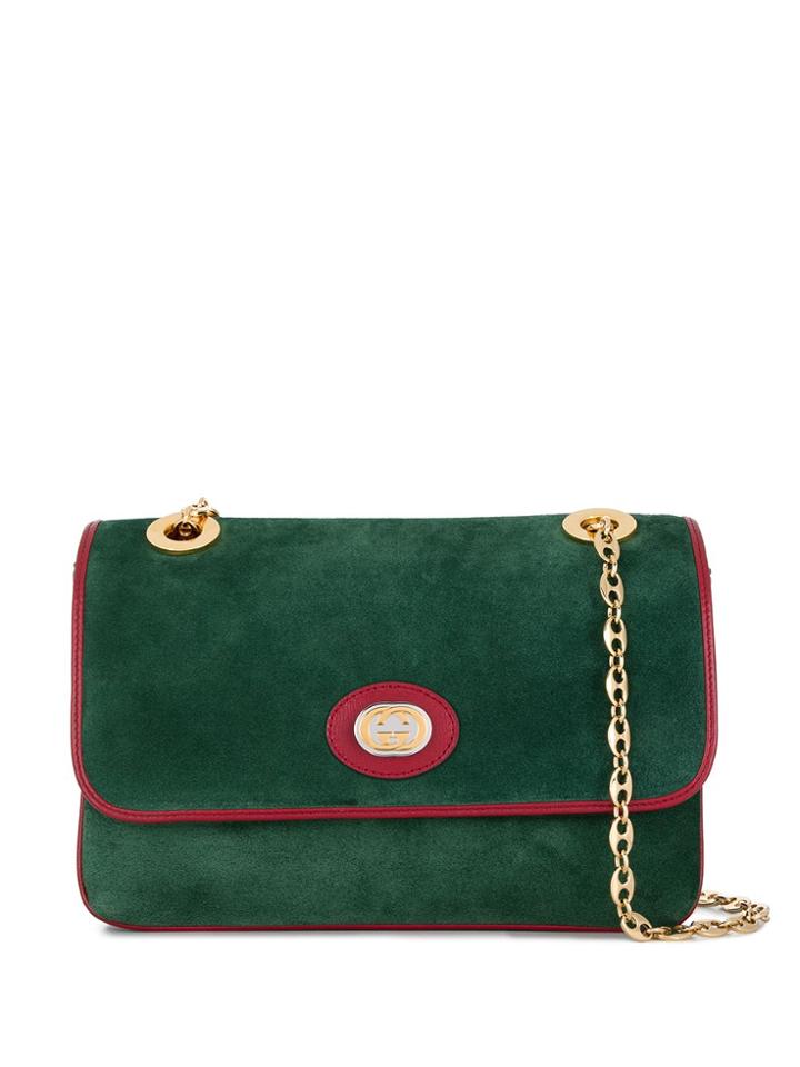 Gucci Bag Suede Medium Marina - Green