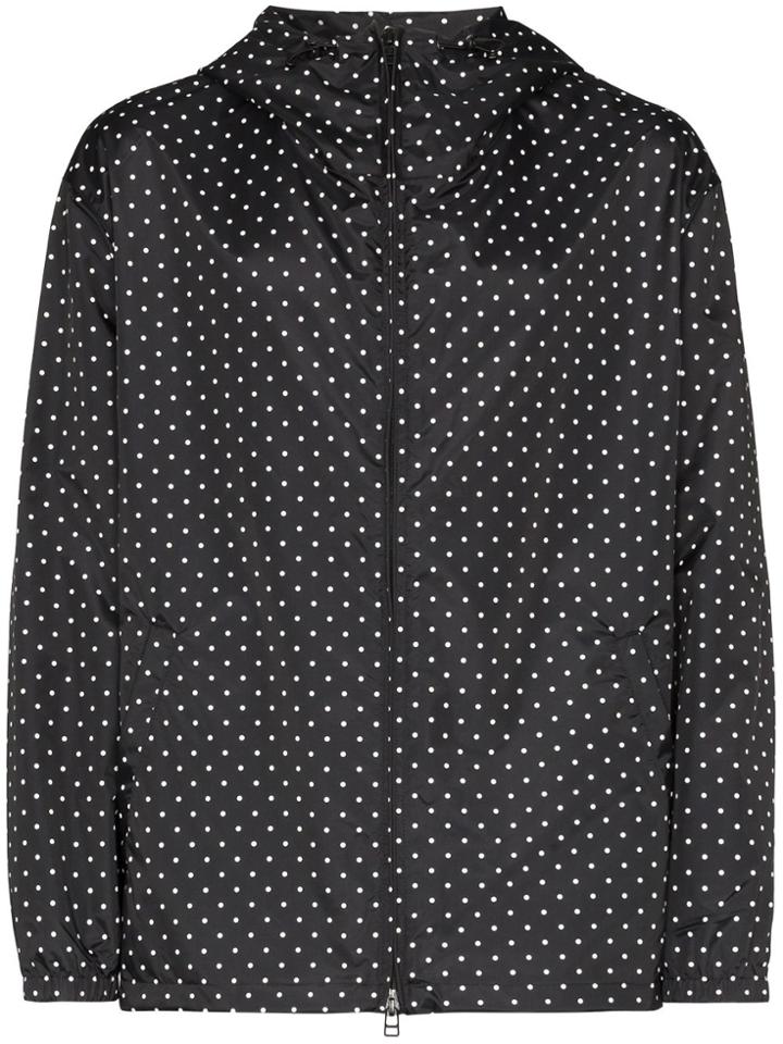 Sophnet. Polka-dot Hooded Jacket - Black