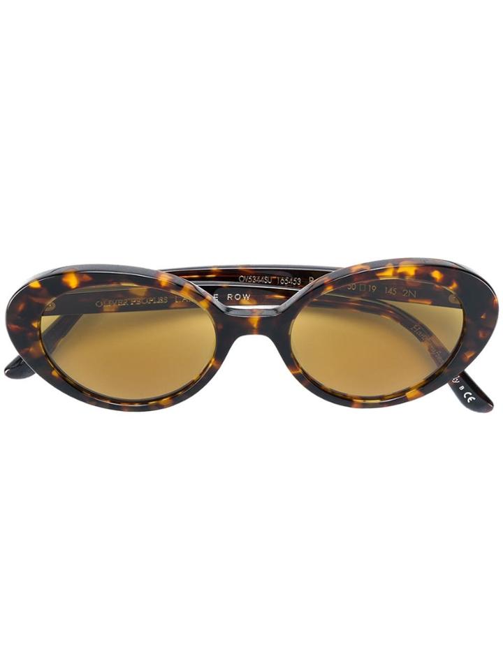 Oliver Peoples Parquet Cat Eye Sunglasses - Brown