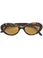 Oliver Peoples Parquet Cat Eye Sunglasses - Brown