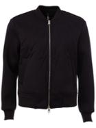 Neil Barrett Lightning Bolt Bomber Jacket, Men's, Size: Xs, Blue, Polyurethane/viscose
