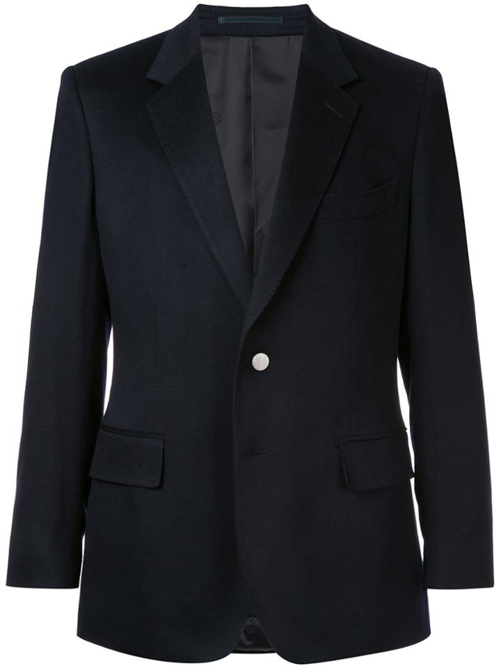 Gieves & Hawkes Button Up Blazer - Blue