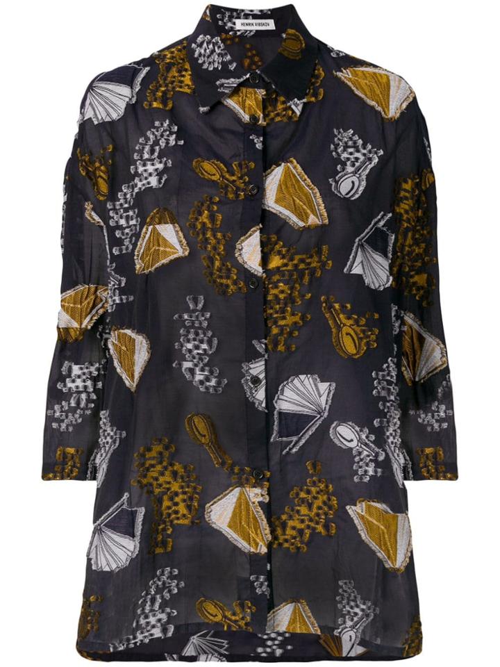 Henrik Vibskov Jacquard Shirt - Blue