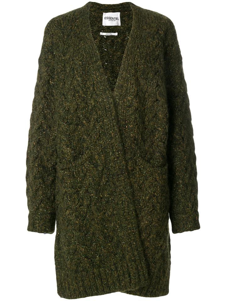 Essentiel Antwerp Long Cardigan - Green