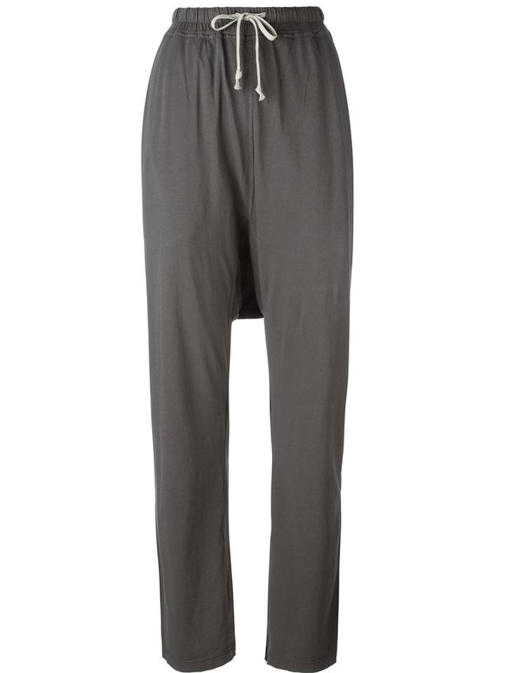 Rick Owens Drkshdw Drawstring Tapered Trousers