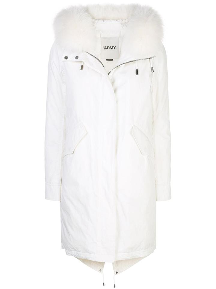 Yves Salomon Slim-fit Down Jacket - White