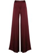 Romeo Gigli Vintage Glossy Flared Trousers