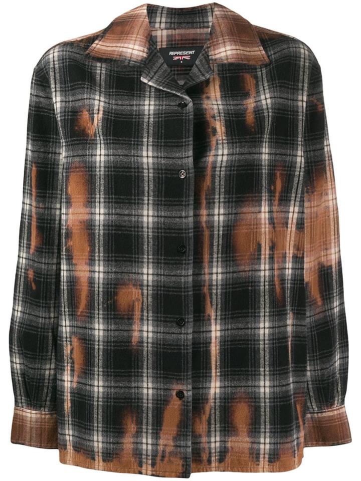 Represent Bleached Effect Shirt - Black