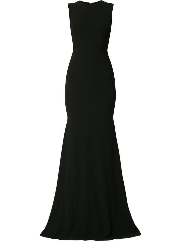Alex Perry Mae Open Back Gown - Black