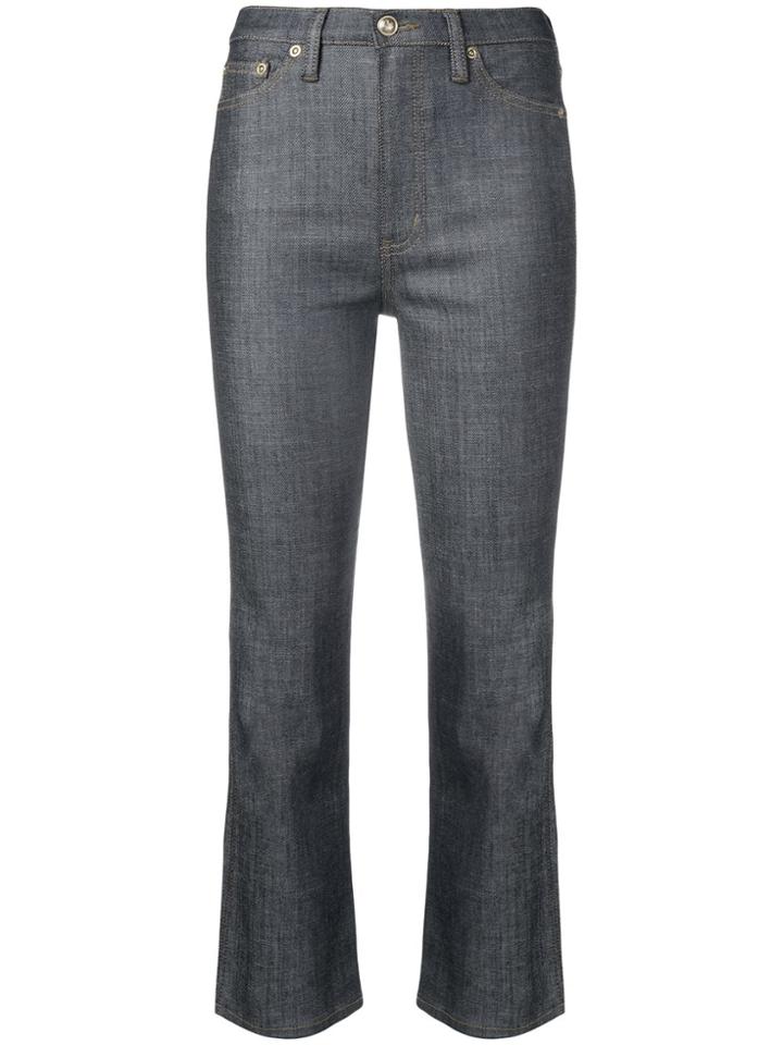 Tory Burch Amber Cropped Jeans - Blue