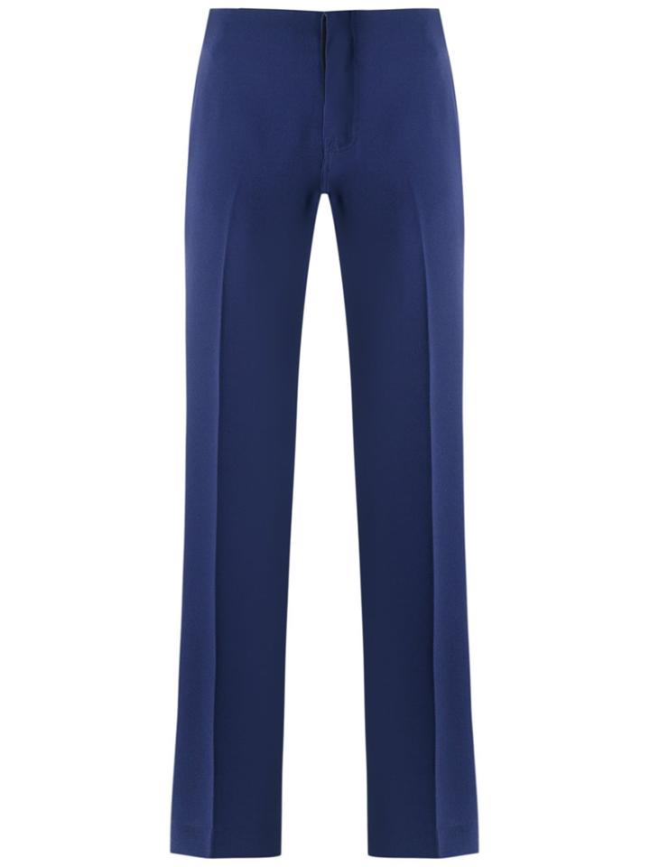 Reinaldo Lourenço - Straight Trousers - Women - Polyester - 38, Purple, Polyester