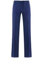 Reinaldo Lourenço - Straight Trousers - Women - Polyester - 38, Purple, Polyester