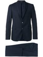 Tagliatore Flap Pockets Two-piece Suit, Men's, Size: 44, Blue, Cupro/wool