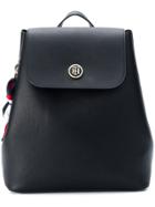 Tommy Hilfiger Embellished Drawstring Backpack - Black
