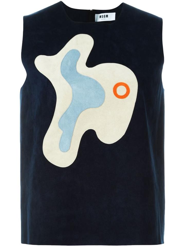 Msgm Appliqué Detail Tank Top