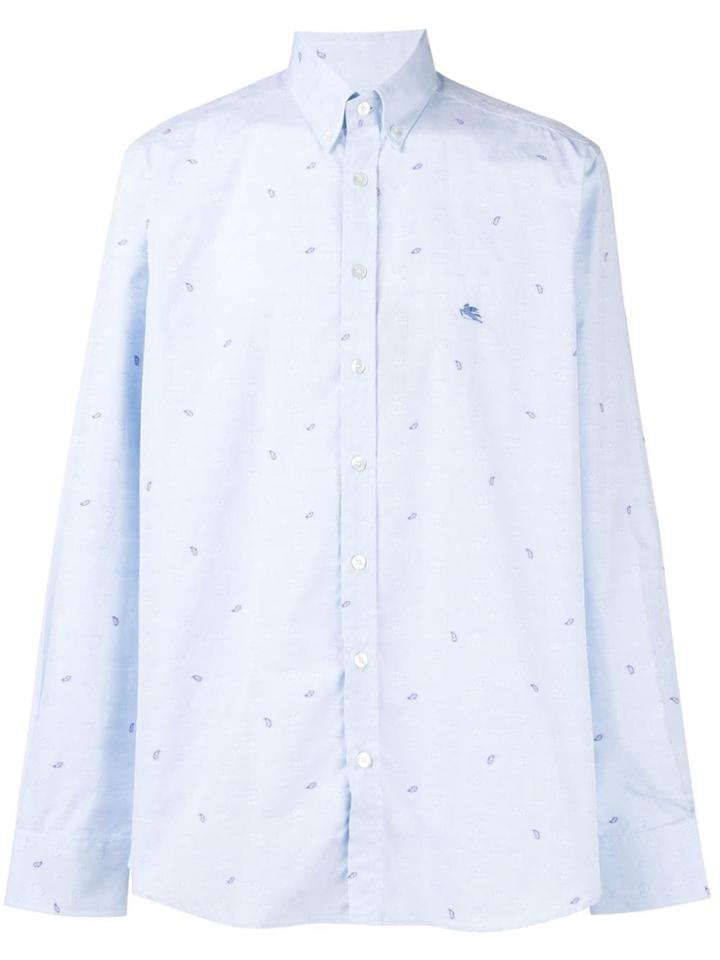 Etro Paisley Detail Shirt - Blue