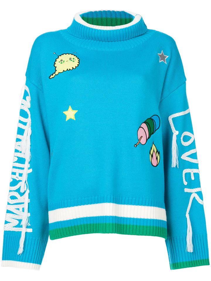 Mira Mikati Patch Details Jumper - Blue
