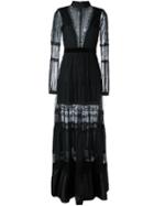 Perseverance London 'lace Panel' Dress, Women's, Size: 10, Black, Polyester/nylon