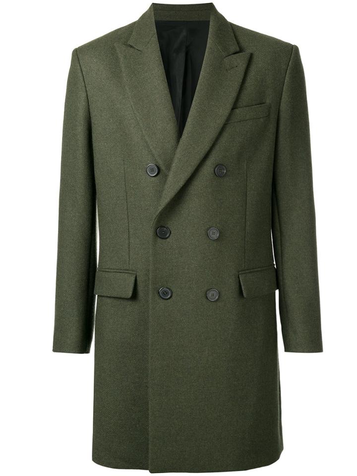 Ami Alexandre Mattiussi Double Breasted Coat - Green