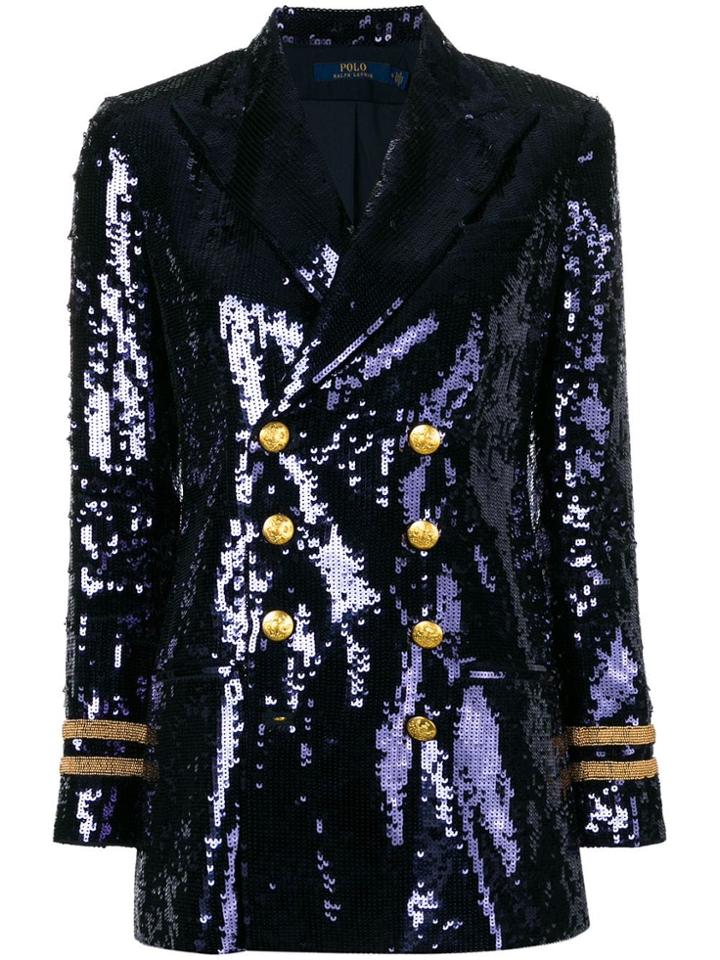 Polo Ralph Lauren Sequinned Blazer - Blue
