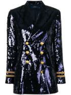 Polo Ralph Lauren Sequinned Blazer - Blue