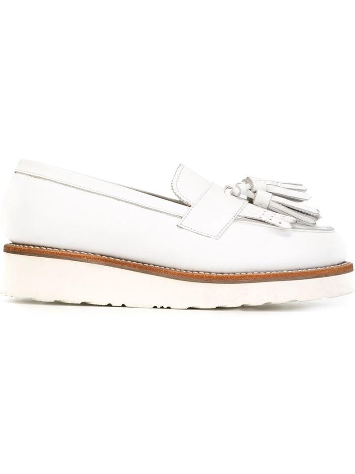 Grenson Clara Loafers, Women's, Size: 3.5, White, Bos Taurus/rubber