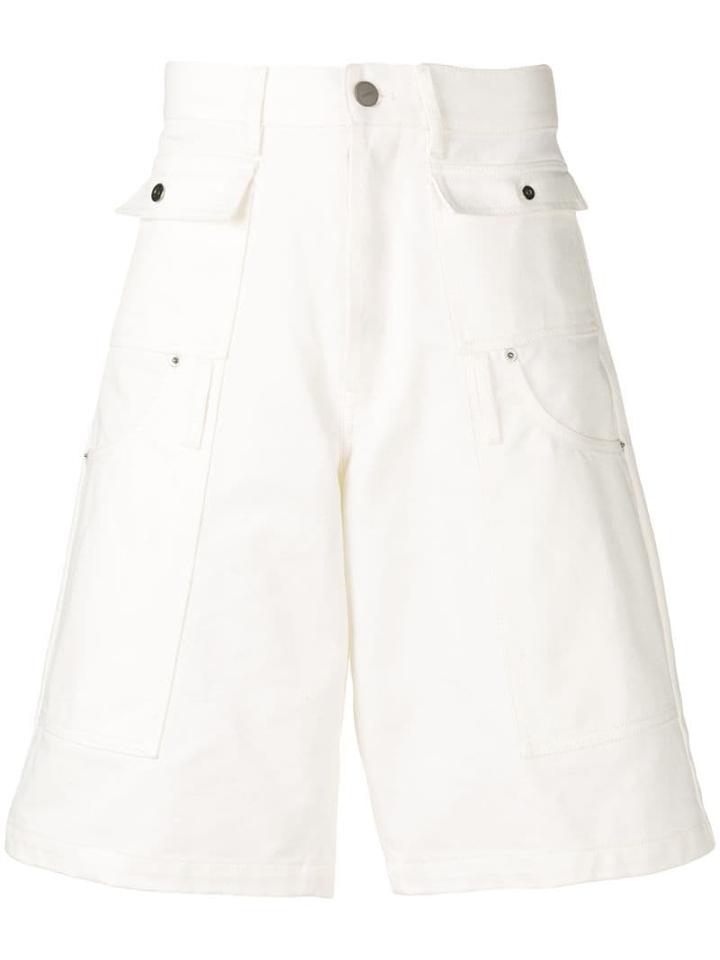 Jacquemus Flap Pockets Bermuda Shorts - White