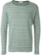 Société Anonyme Boat Neck Sweater, Men's, Size: L, Green, Cotton