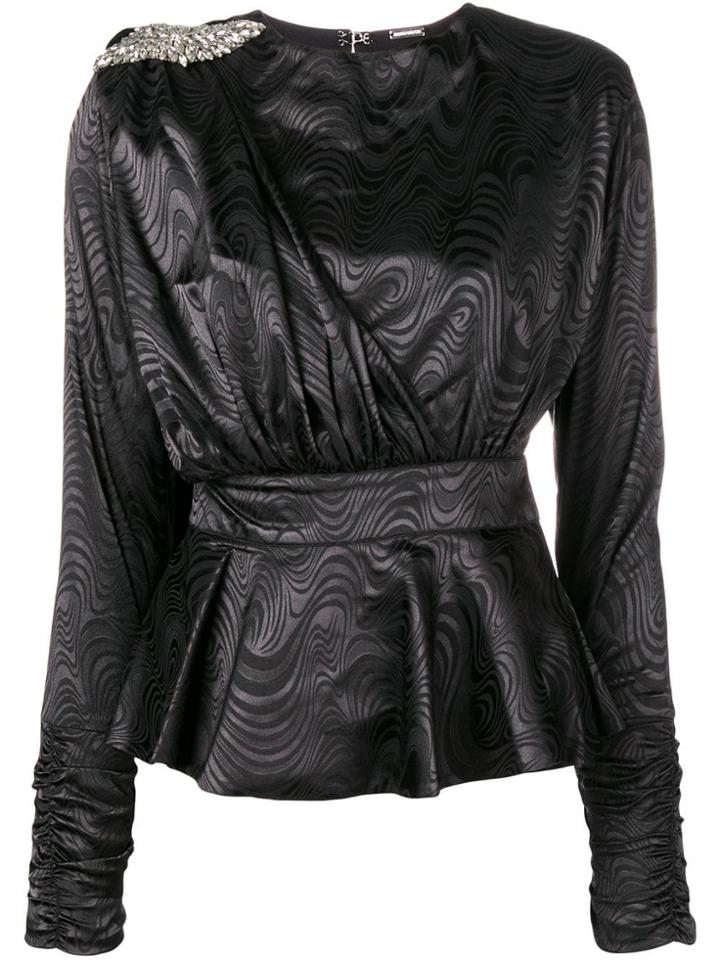 Dodo Bar Or Sash Detail Top - Black