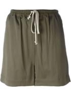 Rick Owens Oversized Shorts, Women's, Size: 44, Green, Spandex/elastane/viscose