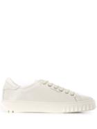 Salvatore Ferragamo Shark Tooth Detail Sneakers - White
