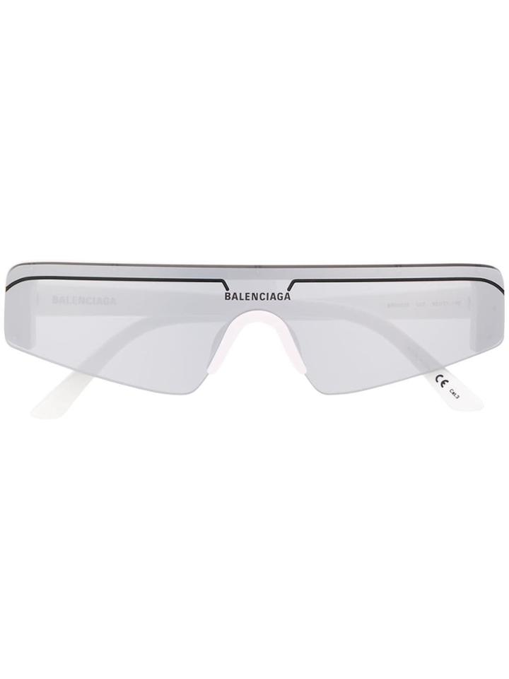 Balenciaga Eyewear Square Sunglasses - White