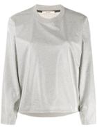 Zilver Aqua Crew-neck Sweatshirt - Grey