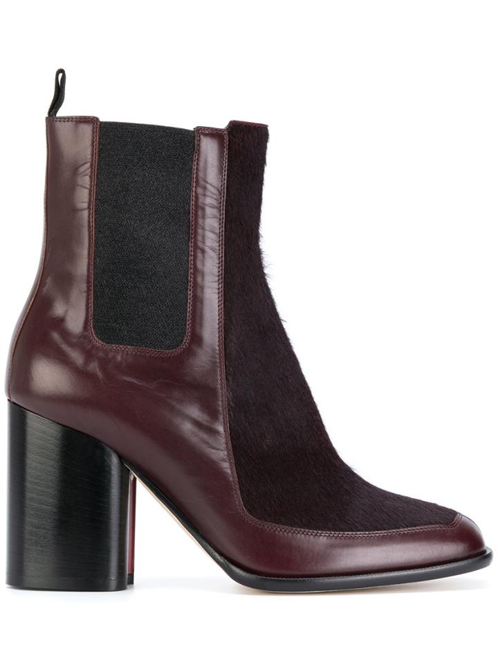 Paul Smith Panelled Ankle Boots - Brown