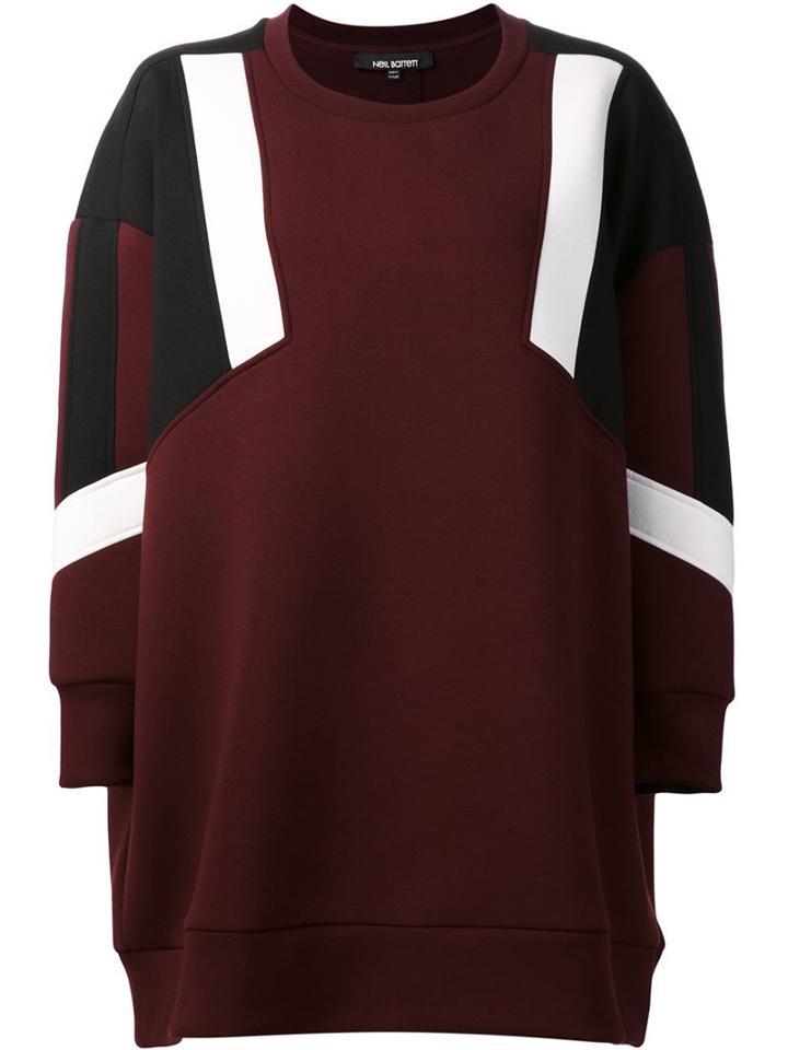 Neil Barrett Panelled Sweatshirt Dress