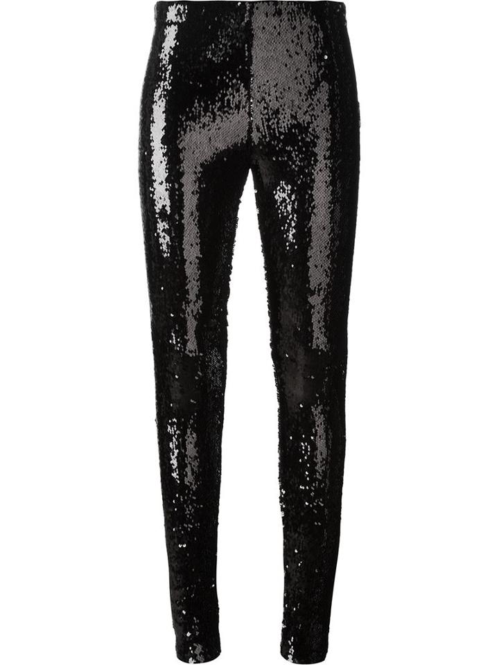 Isabel Marant - Sequin Leggings - Women - Polyamide/polyester/spandex/elastane/viscose - 38, Black, Polyamide/polyester/spandex/elastane/viscose