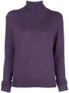 Nili Lotan Cashmere Roll Neck Jumper - Purple