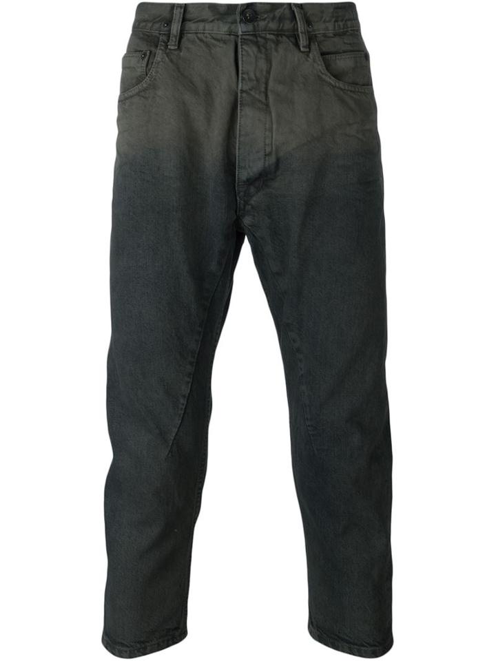 Rick Owens Drkshdw Cropped Slim Jeans, Men's, Size: 31, Blue, Cotton