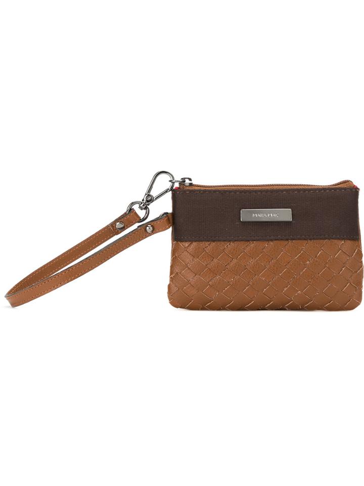 Mara Mac Woven Coin Purse - Brown