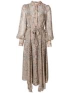 Zimmermann Paisley Print Belted Dress - Multicolour