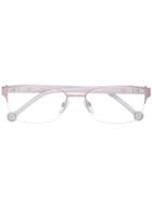 Carolina Herrera Rectangular Glasses - Pink & Purple