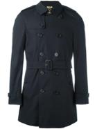 Burberry Mid Belted Trenchcoat - Blue